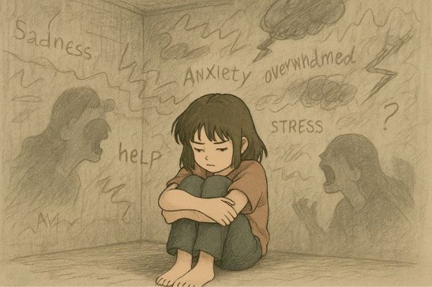 Ilustrasi remaja yang rentan mengalami gangguan kesehatan mental.