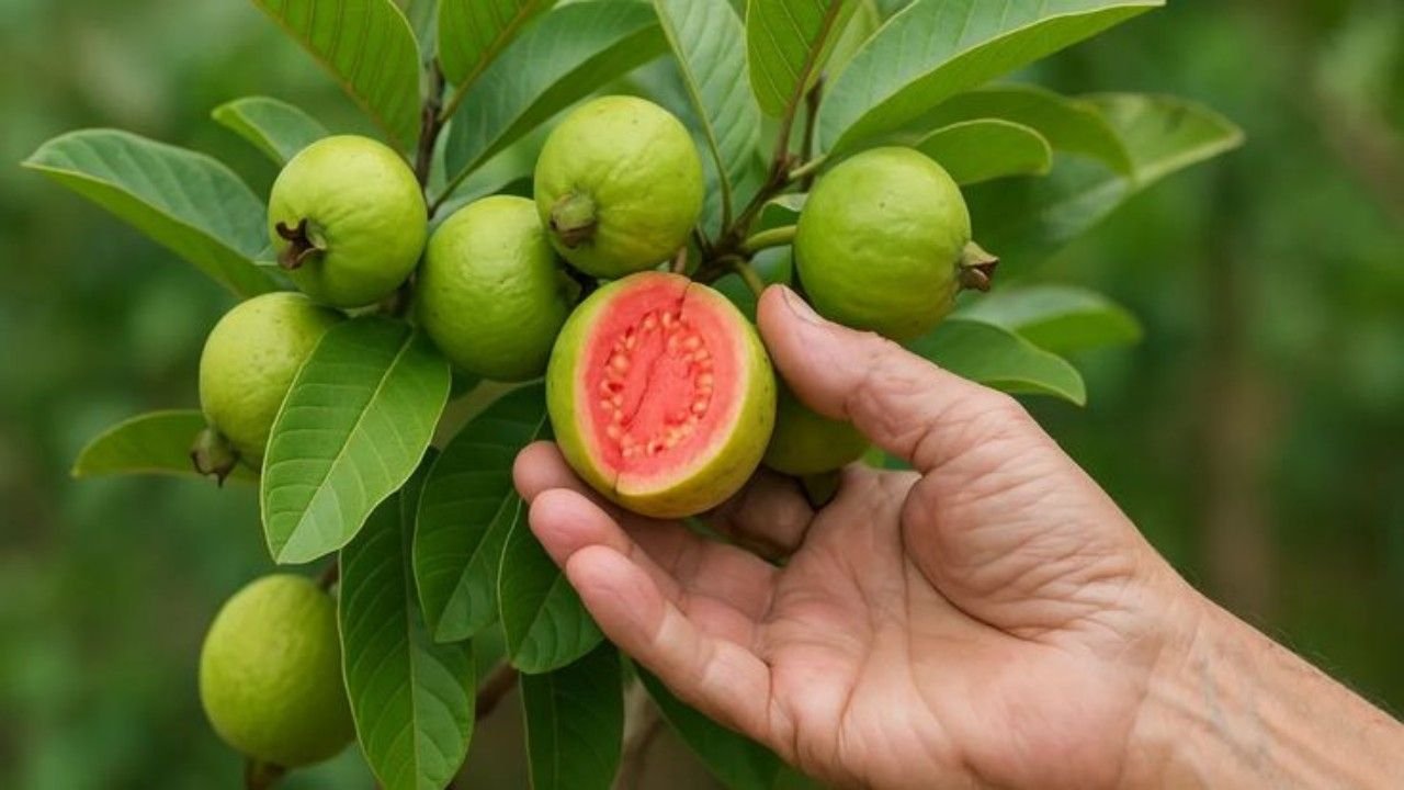 Jambu biji merah segar kaya manfaat untuk kesehatan
