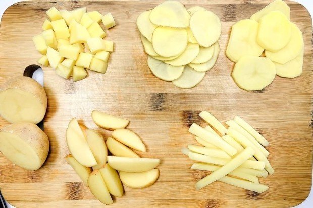 Ragam olahan kentang yang populer, seperti kentang goreng, perkedel, dan kroket