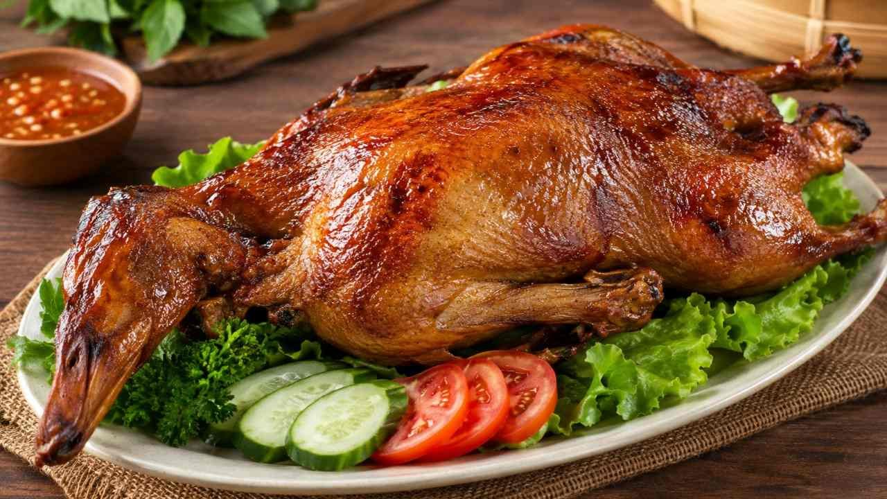 Itik panggang dengan rasa gurih dan aroma rempah